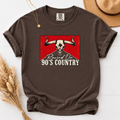Raised on 90s Country t-shirt with longhorn skull graphic